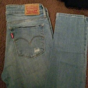 Levi's 711 mid rise skinny jeans